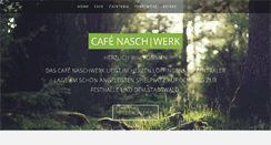 Desktop Screenshot of cafenaschwerk.de